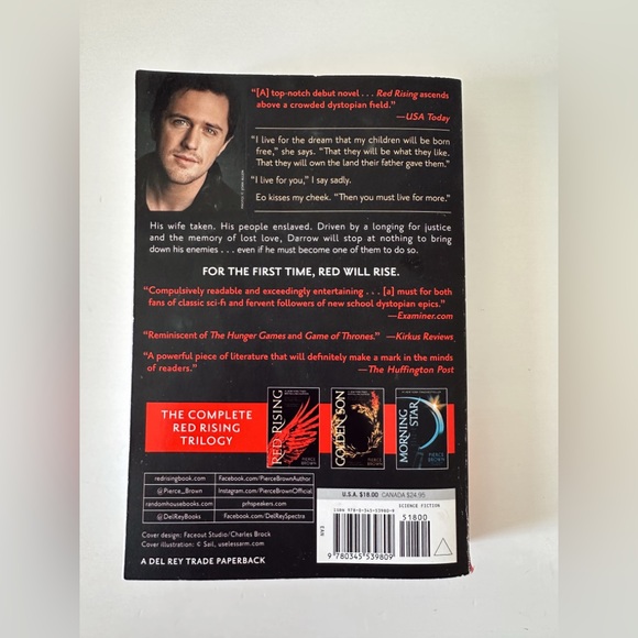 Red Rising Paperback Book - Picture 2 of 3